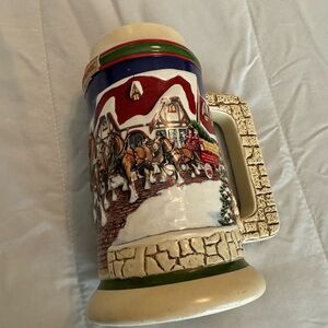 1998 Budweiser Holiday Stein “Grants Farm Holiday”